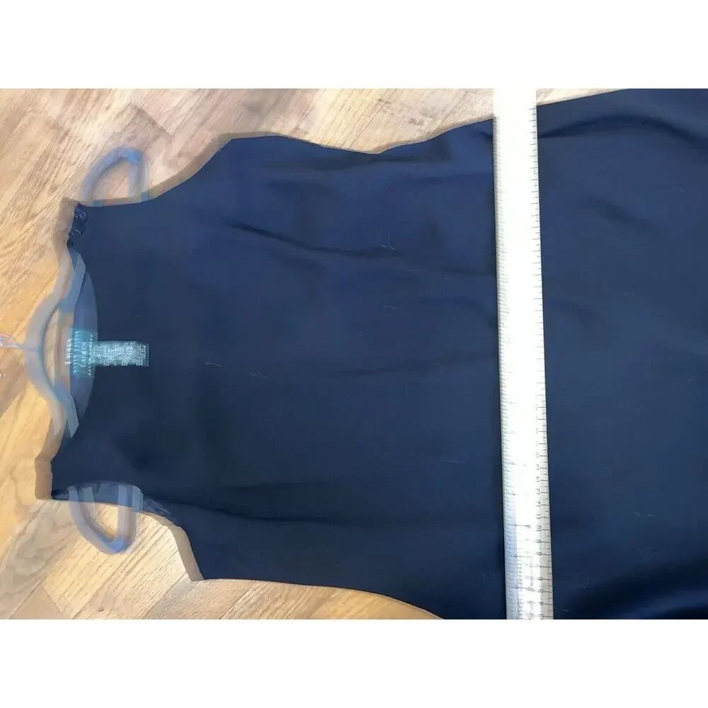 $169 NWT Lauren Ralph Lauren Size 12 Womens Maxi crepe evening Dress Back Slit - Picture 10 of 15